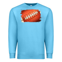 Ocean Blue Football Brushstroke Premium Sweatshirt - RanaPortraitStore