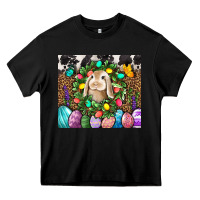 Black Easter Bunny Tumbler Heavy Core Tee - BundleAndBundleShop
