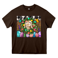 Chocolate Brown Easter Bunny Tumbler Heavy Core Tee - BundleAndBundleShop