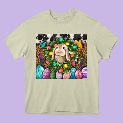 Easter Bunny Tumbler Heavy Core Tee Designed By Bundleandbundleshop
