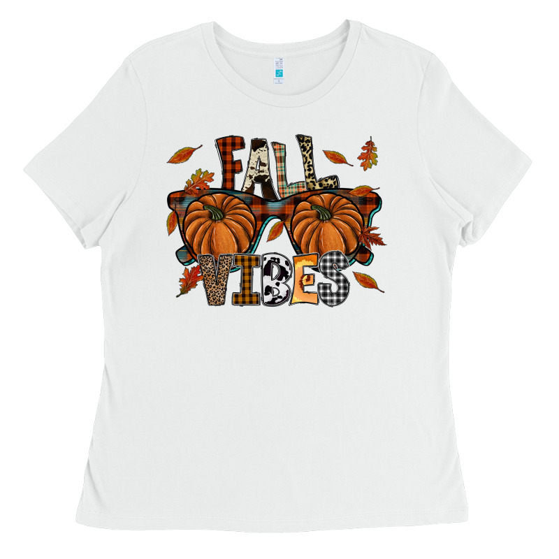 Fall Vibes Ladies Tee by SublimationCraftShop | Teevron