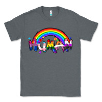 Charcoal Heather Human pride Classic Tee - FaDigitalArtStudio
