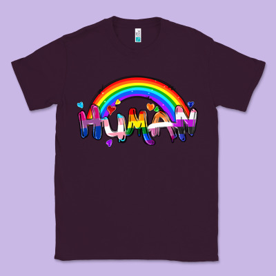 Human Pride Classic Tee Designed By Fadigitalartstudio