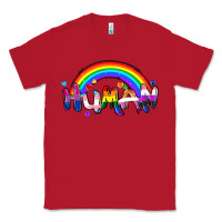 Red Human pride Classic Tee - FaDigitalArtStudio