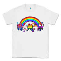 White Human pride Classic Tee - FaDigitalArtStudio