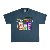 Midnight Navy Drink Up Witches Urban Heavy Tee - CowhideDigitalArt