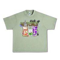 Oil Green Drink Up Witches Urban Heavy Tee - CowhideDigitalArt