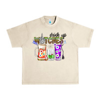 Sandshell Drink Up Witches Urban Heavy Tee - CowhideDigitalArt