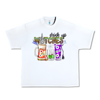 White Drink Up Witches Urban Heavy Tee - CowhideDigitalArt