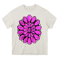 Cream pink gemstone Heavy Core Tee - RanaPortraitStore