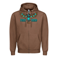 Chestnut turquoise freebird Zipper Hoodie - RanaPortraitStore
