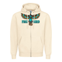 Sandshell turquoise freebird Zipper Hoodie - RanaPortraitStore