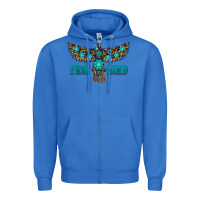 True Royal turquoise freebird Zipper Hoodie - RanaPortraitStore