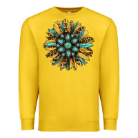 Lemon Gemstone Sunflower Premium Sweatshirt - RanaPortraitStore