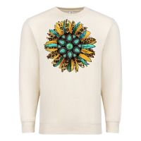Sandshell Gemstone Sunflower Premium Sweatshirt - RanaPortraitStore