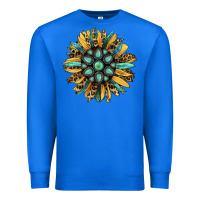 True Royal Gemstone Sunflower Premium Sweatshirt - RanaPortraitStore