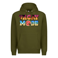 Army Green vacay mode watermelon Premium Hoodie - BarkalooDesign