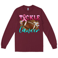 Burgundy Tackle Cancer Long Sleeve Tee - Artiststas