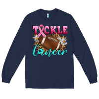 Navy Tackle Cancer Long Sleeve Tee - Artiststas