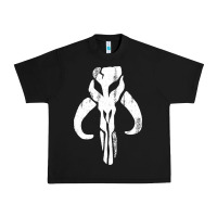 Black mandorian skull Urban Heavy Tee - artisFamous