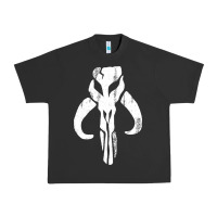 Pigment Black mandorian skull Urban Heavy Tee - artisFamous