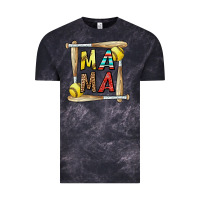 Cloud Black softball mama Vintage Tee - CowhideDigitalArt