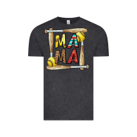 Vintage Black softball mama Vintage Tee - CowhideDigitalArt