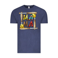 Vintage Denim softball mama Vintage Tee - CowhideDigitalArt