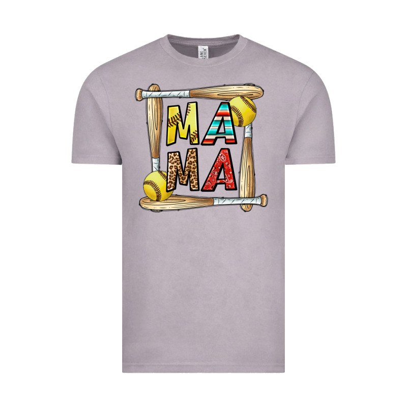 Softball Mama Vintage Tee by CowhideDigitalArt | Teevron