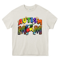 Cream Autism mom Heavy Core Tee - FaDigitalArtStudio