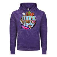 Cloud Purple western lunch lady Vintage Hoodie - BarkalooDesign
