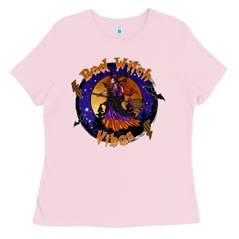 Bad Witch Vibes Ladies Tee by SublimationCraftShop | Teevron