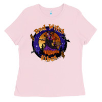 Bubblegum Pink bad witch vibes Ladies Tee - SublimationCraftShop