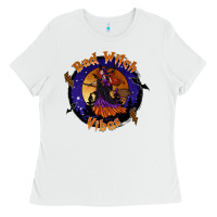 White bad witch vibes Ladies Tee - SublimationCraftShop