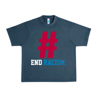 Midnight Navy Basic End Racism Resist - Anti Trump Gift Political Urban Heavy Tee - artisFamous