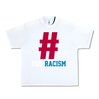 White Basic End Racism Resist - Anti Trump Gift Political Urban Heavy Tee - artisFamous