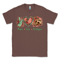 Chestnut Peace Love Cockapoo Classic Tee - Jasminsmagicworld