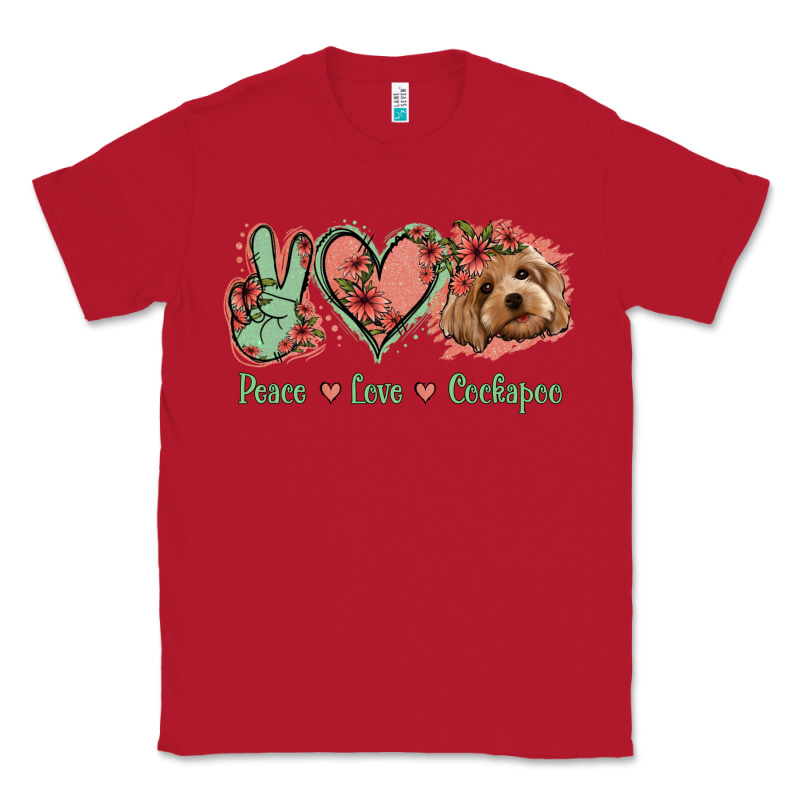 Peace Love Cockapoo Classic Tee by Jasminsmagicworld | Teevron