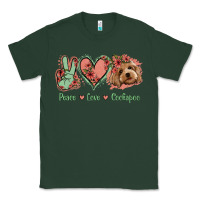 Sports Green Peace Love Cockapoo Classic Tee - Jasminsmagicworld