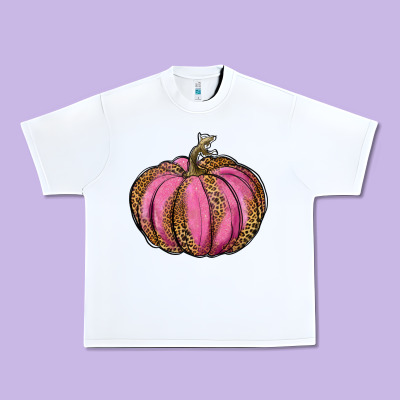 Leopard Cancer Pumpkin Urban Heavy Tee Designed By Ranaportraitstore