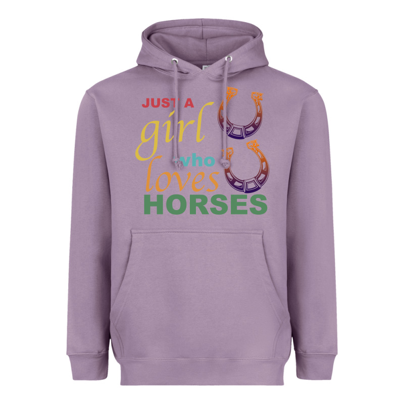 Just A Girl Who Loves Horses Heavyweight Hoodie by Bettercallsaul | Teevron
