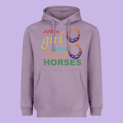 Just A Girl Who Loves Horses Heavyweight Hoodie Designed By Bettercallsaul