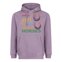 Lavender Just a Girl Who Loves Horses Heavyweight Hoodie - Bettercallsaul