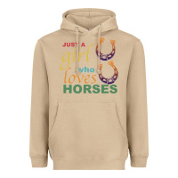 Mushroom Just a Girl Who Loves Horses Heavyweight Hoodie - Bettercallsaul