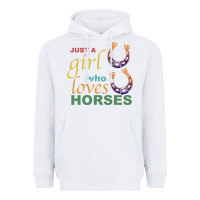 White Just a Girl Who Loves Horses Heavyweight Hoodie - Bettercallsaul