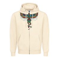 Sandshell aztec serape thunderbird Zipper Hoodie - RanaPortraitStore