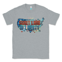 Heather Grey Sweet land of liberty Classic Tee - FaDigitalArtStudio