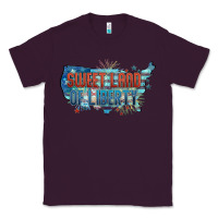 Plum Sweet land of liberty Classic Tee - FaDigitalArtStudio