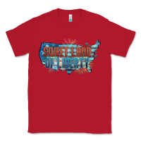 Red Sweet land of liberty Classic Tee - FaDigitalArtStudio