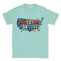Seafoam Sweet land of liberty Classic Tee - FaDigitalArtStudio